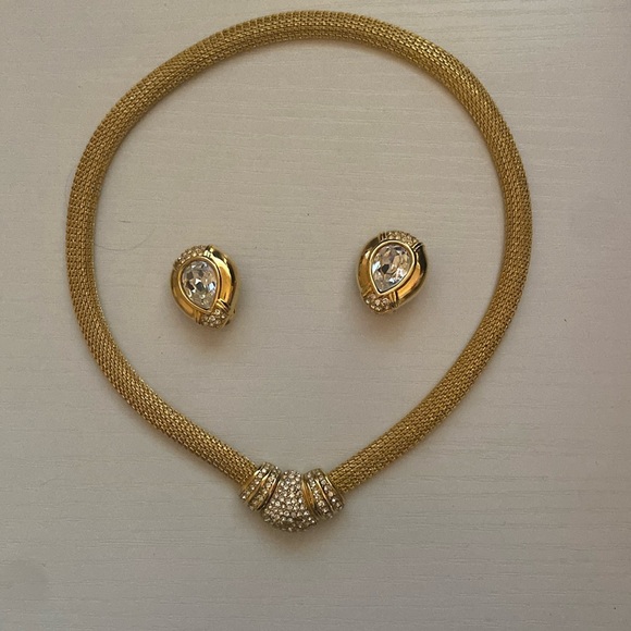 Dior Swarovski Necklace and Earring Set - Picture 1 of 3